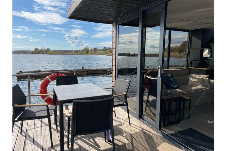 Hausboot Fjord Ankerplatz Mit Biosauna In Schleswig Kültér fotó