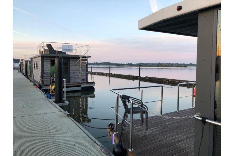 Hausboot Fjord Ankerplatz Mit Biosauna In Schleswig Kültér fotó